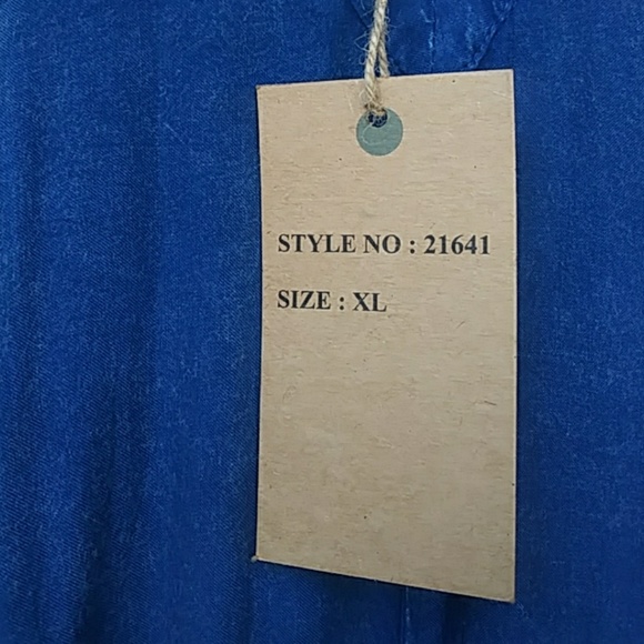 Denim color sun dress - Picture 4 of 4